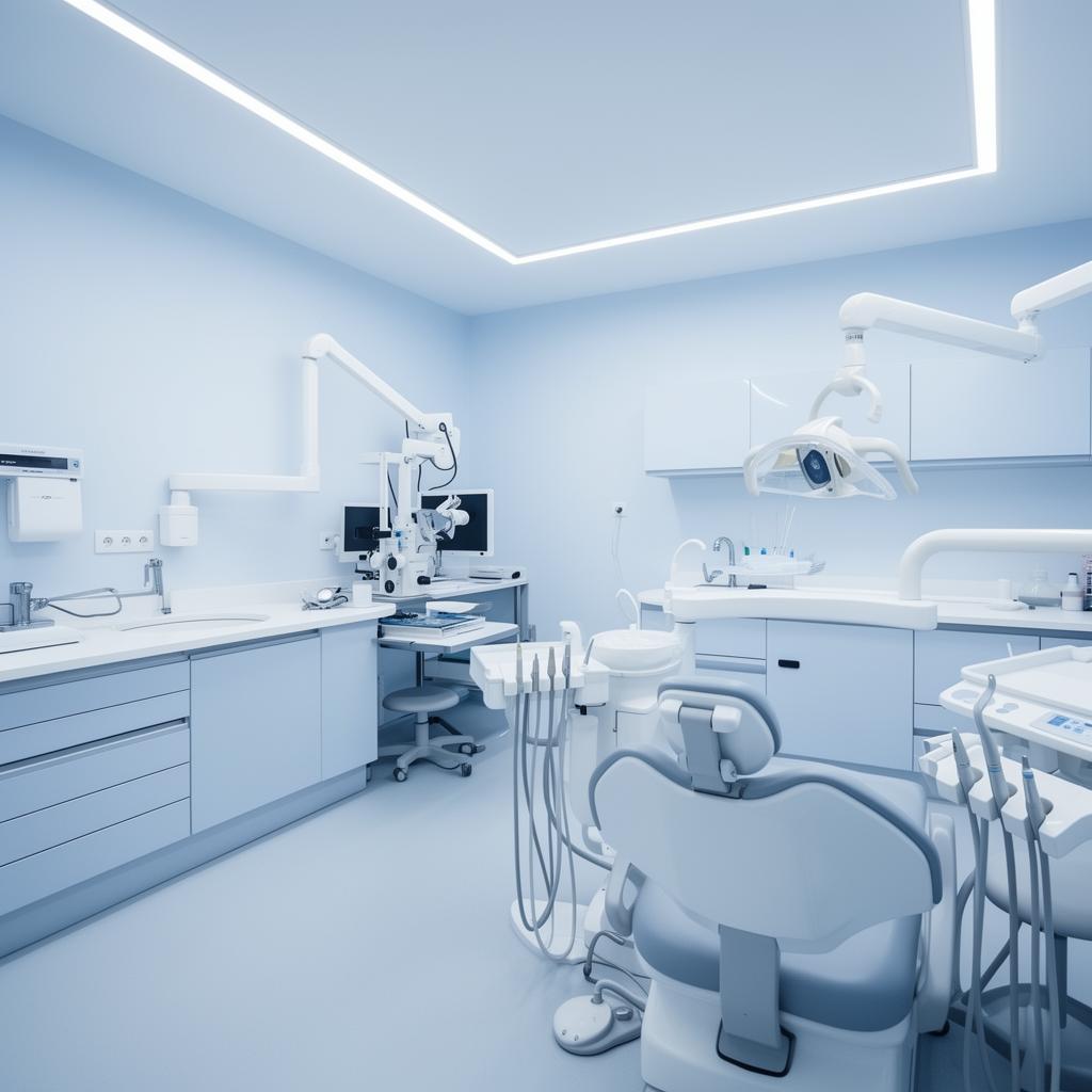 Modern dental clinic laboratory with advanced diagnostic equipment